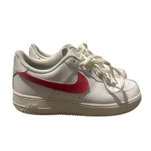 Nike Men’s Pink & White Custom Air Force 1